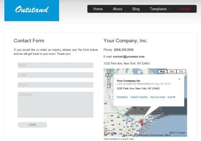 outstand-wordpress-theme-contact-page