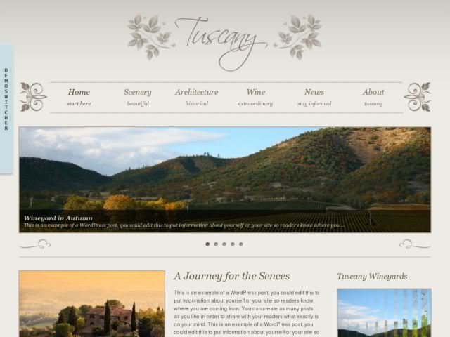 Tuscany WordPress Theme