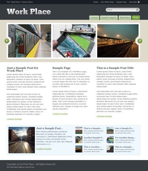 Work Place Premium WordPress Theme