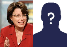 Sen. Amy Klobuchar is running against unknown chauvinist guy