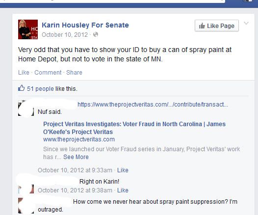 Housley comparing spray paint to voting
