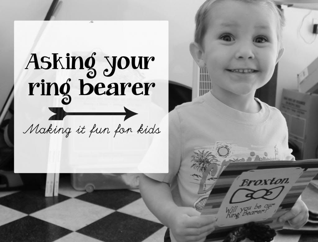 Asking Your Ring Bearer // at daniellesque