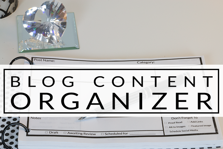 free blog content planner & organizer