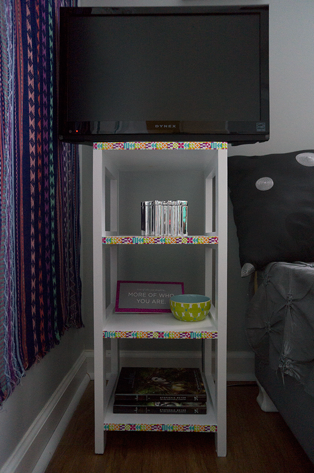 Washi tape side table