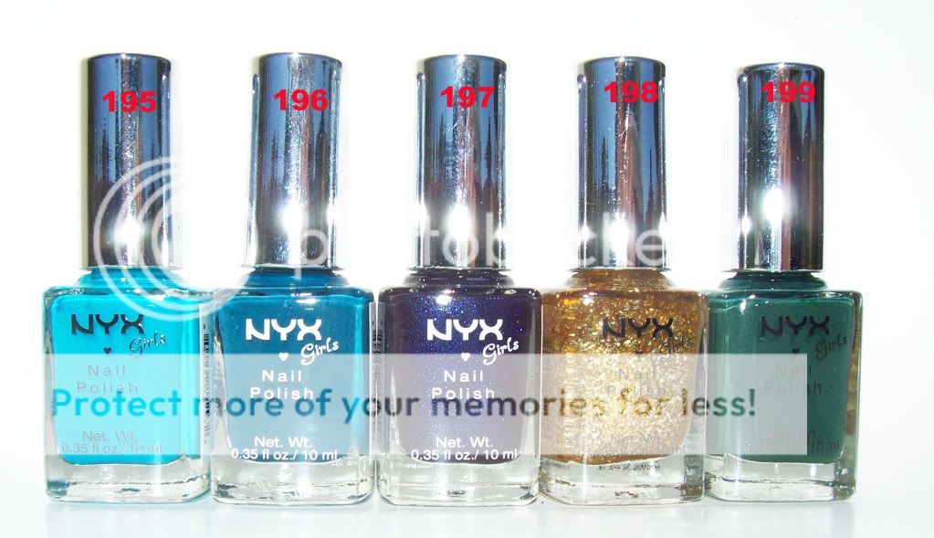 NYX GIRL NAIL POLISH Pick your 6 colors  