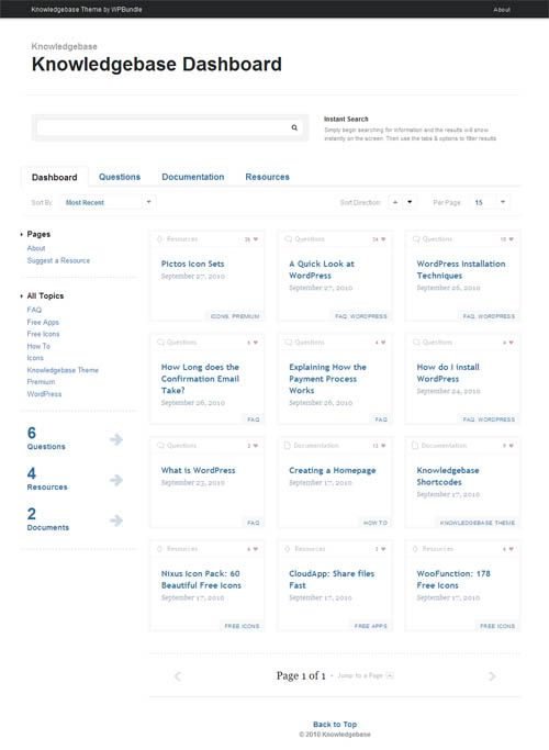 Knowledgebase WordPress Theme
