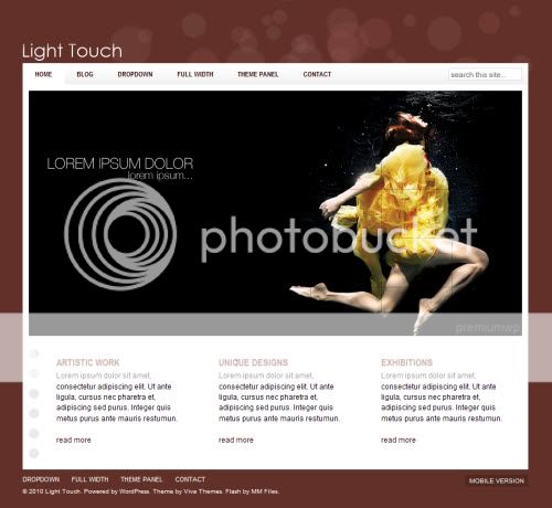light touch business wordpress theme