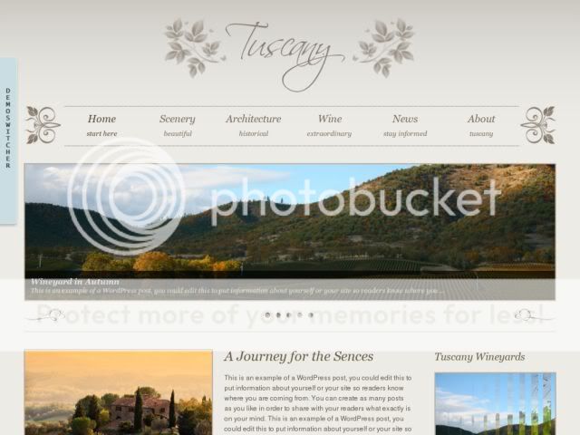 Tuscany WordPress Theme