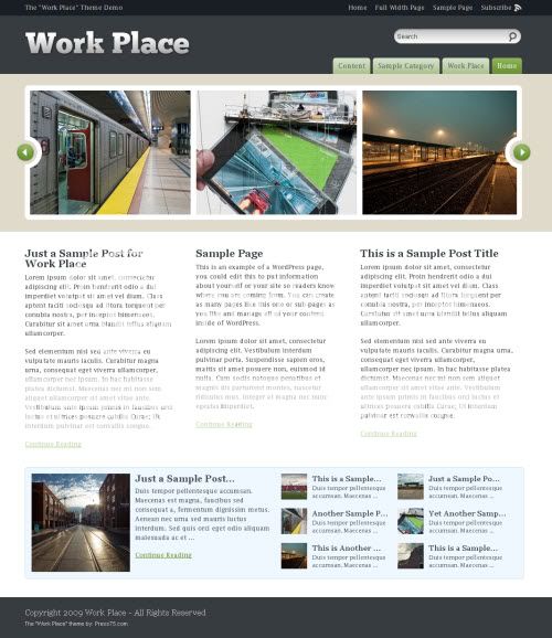 Work Place Premium WordPress Theme