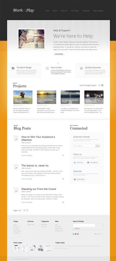 Work & Play WordPress Theme