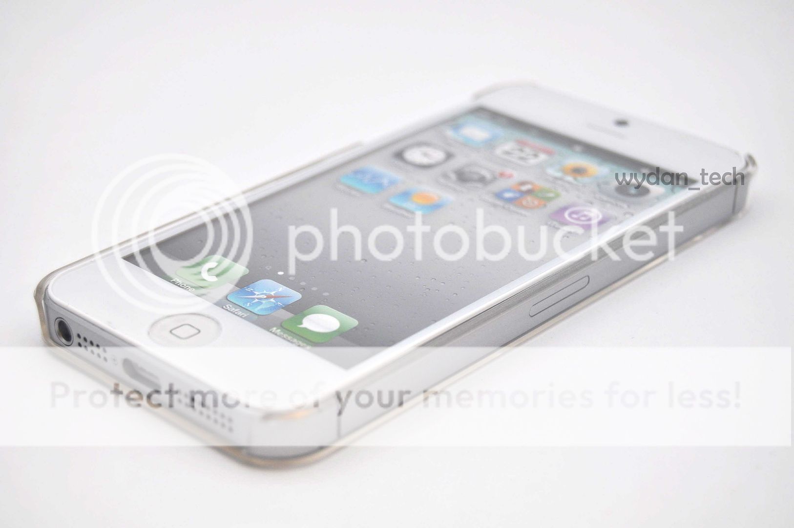 For iPhone 5 Clear Hard Ultra Thin Slim One Piece Case Cover w Screen Protector
