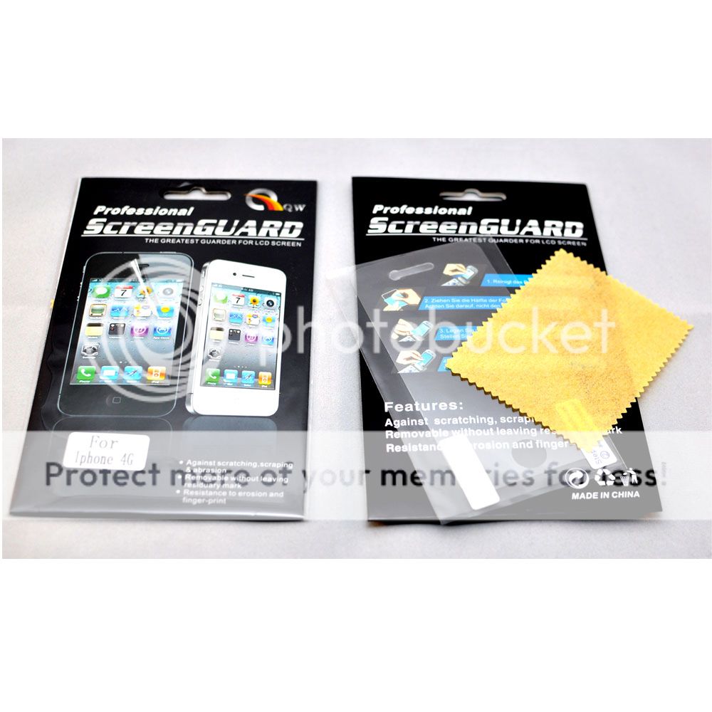 5x New Screen Protector For iPhone 4G 4S, Front Clear Guard Verizon AT 