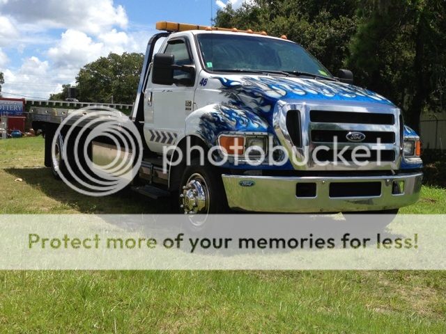 Ford f650 flatbed tow truck for sale #4