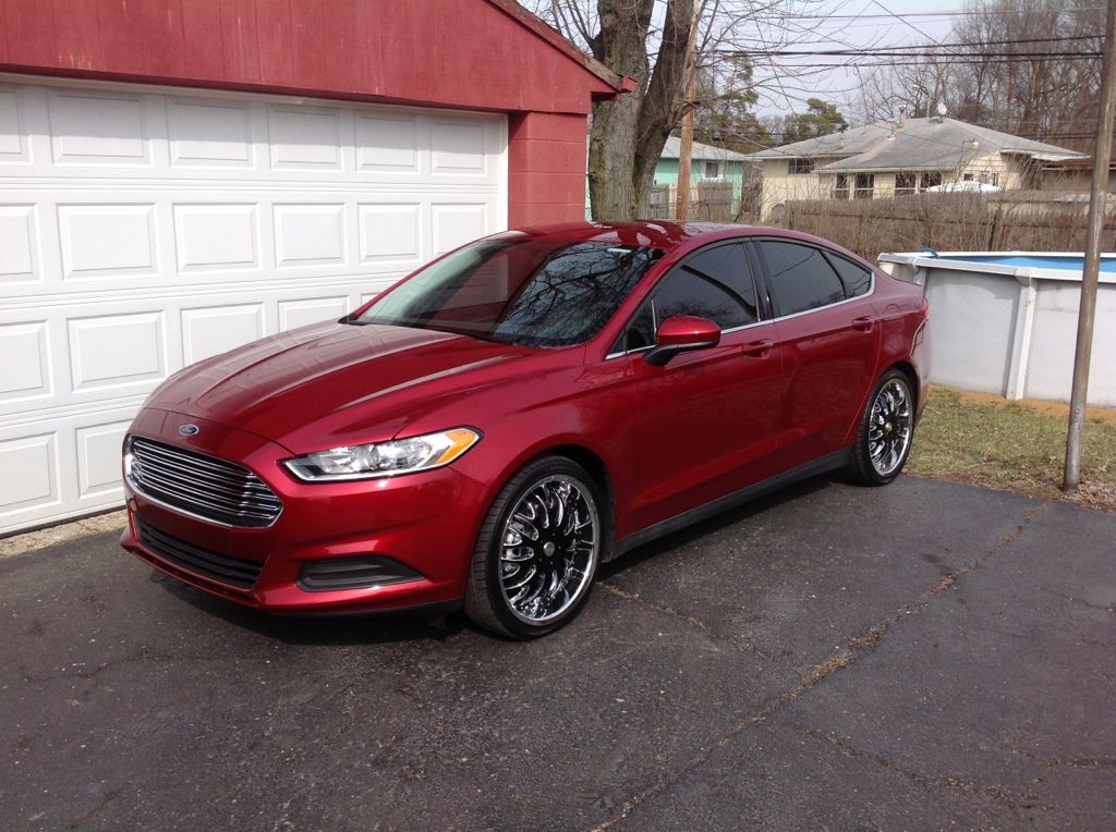 Rims and tires for a ford fusion