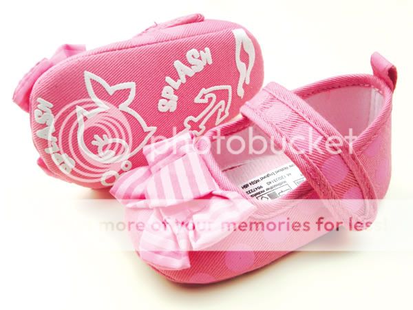   NEW★MOTHERCARE Pink Polka LARGE BOW Ballerina Baby Girl Shoes  