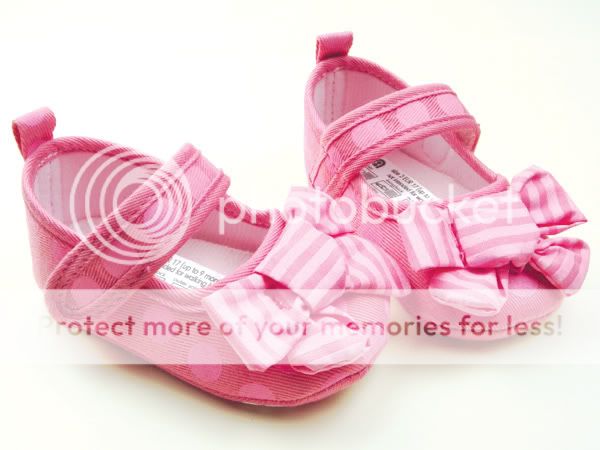   NEW★MOTHERCARE Pink Polka LARGE BOW Ballerina Baby Girl Shoes  