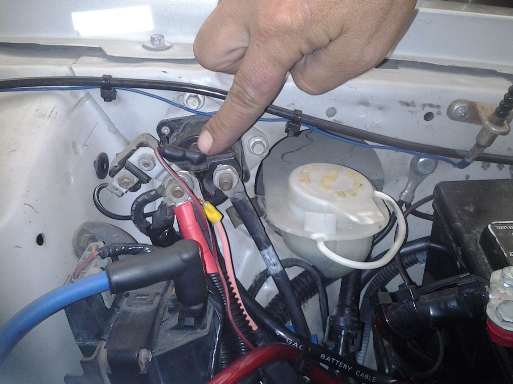 Starter location on a 90 ford thunderbird #3