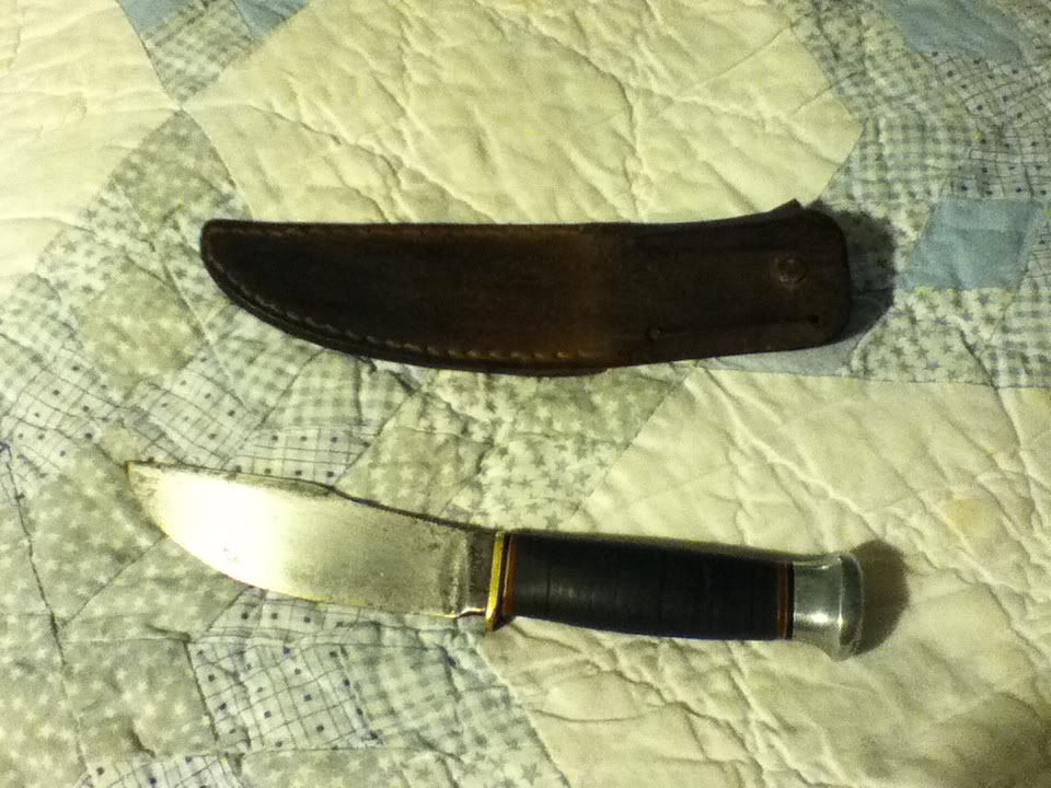 Ww2 Era Marble S Gladstone Michigan Usa Woodcraft With Bakelite Pommel Vintage Sheath Included